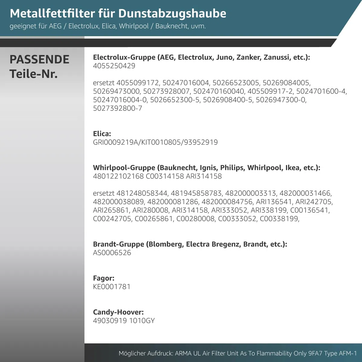 Kenekos - 2x Metallfettfilter für Dunstabzugshaube 305 x 267 mm geeignet für AEG 405525042-9 4055250429, Elica 93952919 GRI0009219A, KIT0010805 Whirlpool C00314158 ARI314158