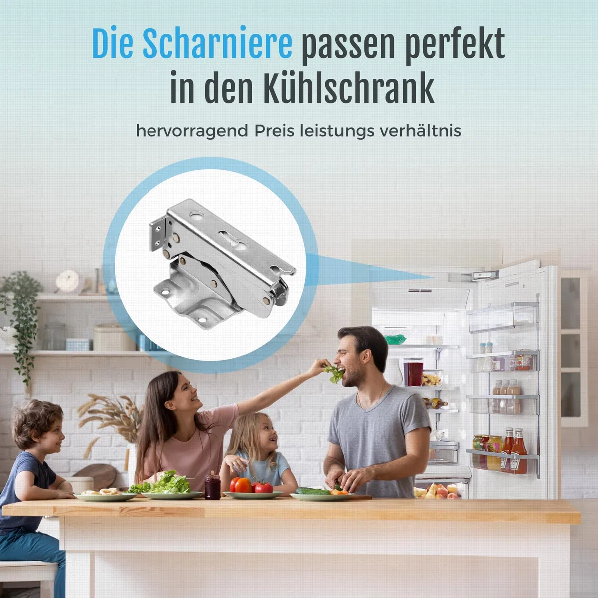 Kühlschrank Scharnier Türscharnier Geeignet für Bosch Siemens Miele AEG Neff Gaggenau 00481147 481147, AEG Electrolux 407131425/8 Miele 5546050 Gefrierschrank Einbau Kühlschrank Beschlag